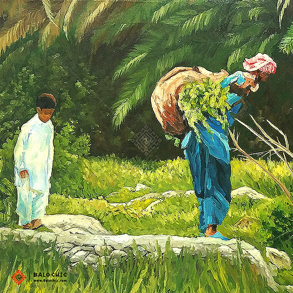 تابلو نقاشی طبیعت ناهوک بلوچستان